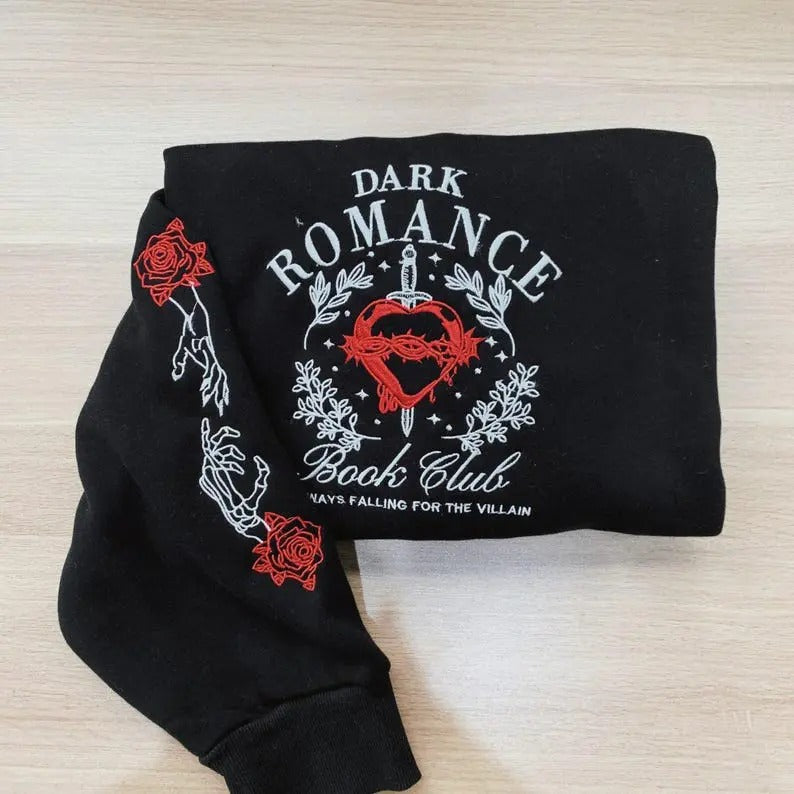 Dark Romance Book Club Sweatshirt, Trendy Literature shirt, Book Lover, Romance Reader Sweater Hoodie | PureTeeCo.com
