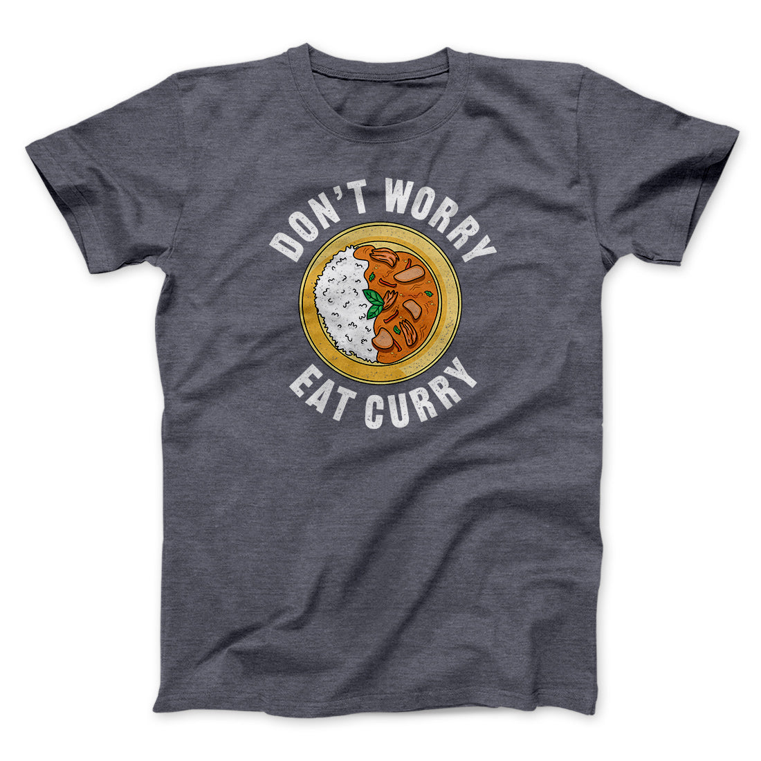 Don't Worry Eat Curry Men/Unisex T-Shirt Hoodie, Sweatshirt | PureTeeCo.com (Image 3)