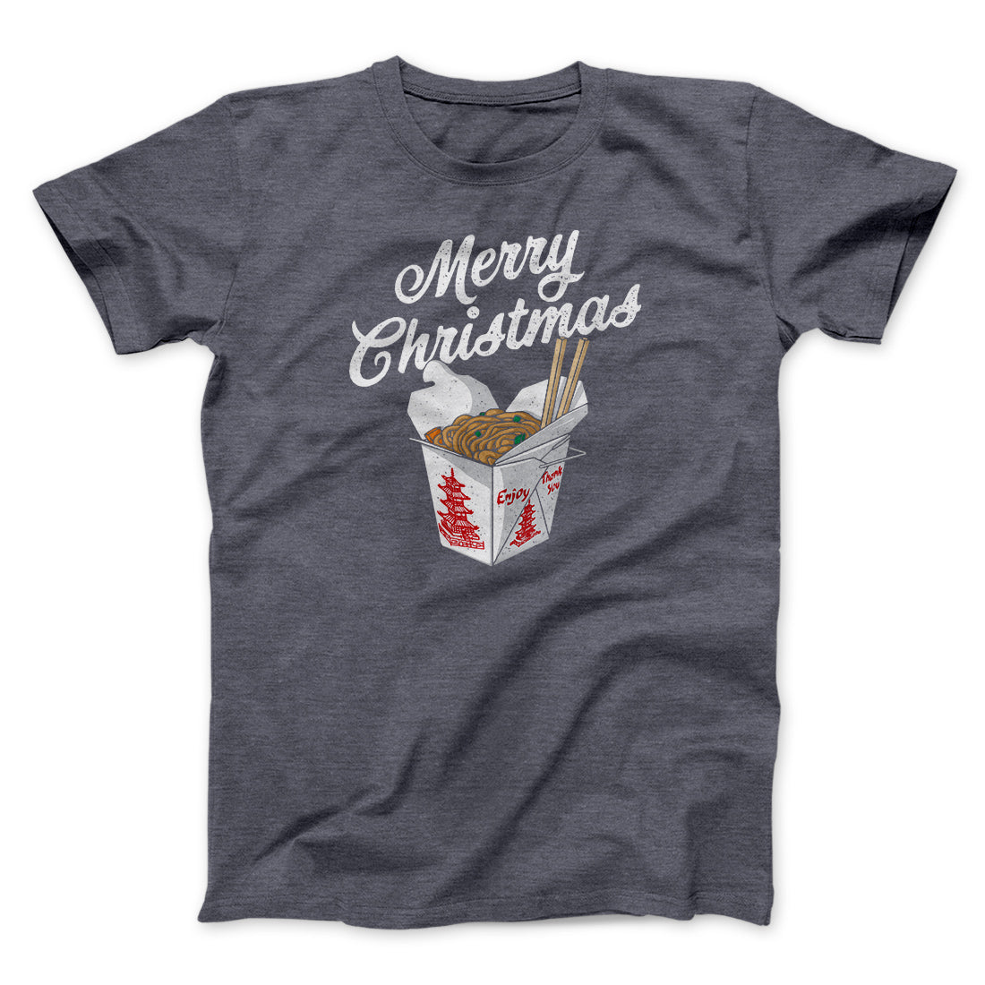 Merry Christmas Takeout Funny Hanukkah Men/Unisex T-Shirt Hoodie, Sweatshirt | PureTeeCo.com (Image 5)