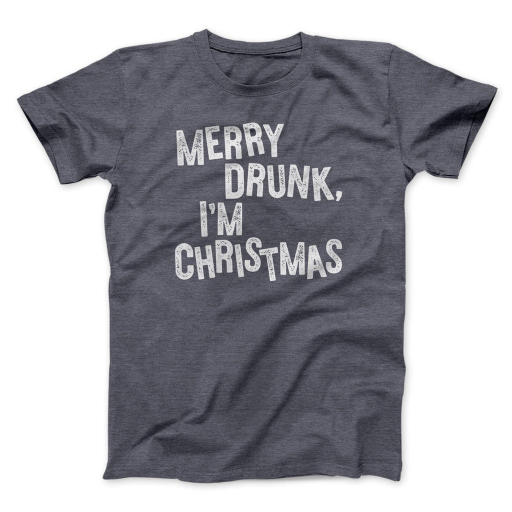 Merry Drunk I'm Christmas Men/Unisex T-Shirt Hoodie, Sweatshirt | PureTeeCo.com (Image 5)