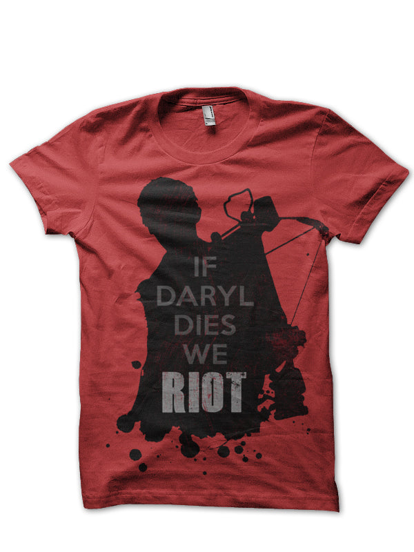 Daryl Red Tee Hoodie, Sweatshirt | PureTeeCo.com