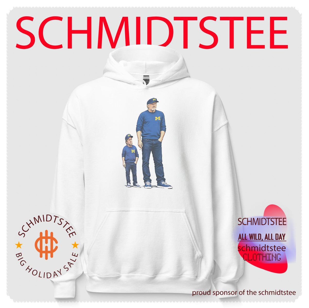 Dave Portnoy and Kyle Whittingham Michigan Wolverines Man meme shirt
