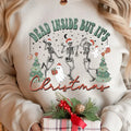 Dead Inside But It's Christmas Png-christmas Sublimation Digital Design Download-skeleton Png Holidays Png Santa Claus...