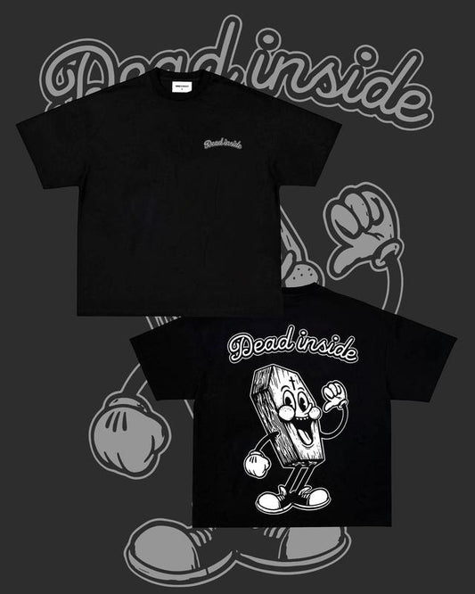 Dead Inside T-shirt - Double Sided Shirt,  Unisex Shirt, Naughty Clothes Men, Menswear Classic, Classic Cotton Fabric, Cotton Fabric Menswear, Classic Menswear Oversized Pocket Sport