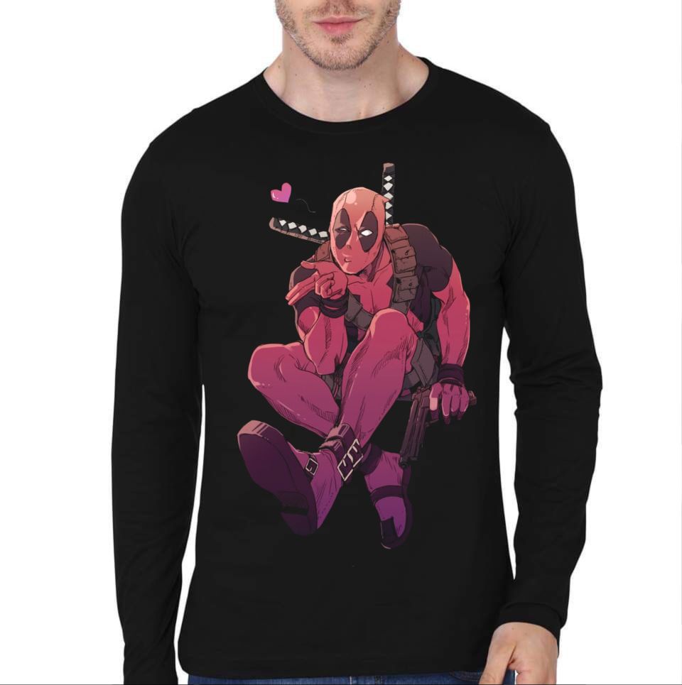 Deadpool Full Sleeve T-Shirt Style001 Hoodie, Sweatshirt | PureTeeCo.com