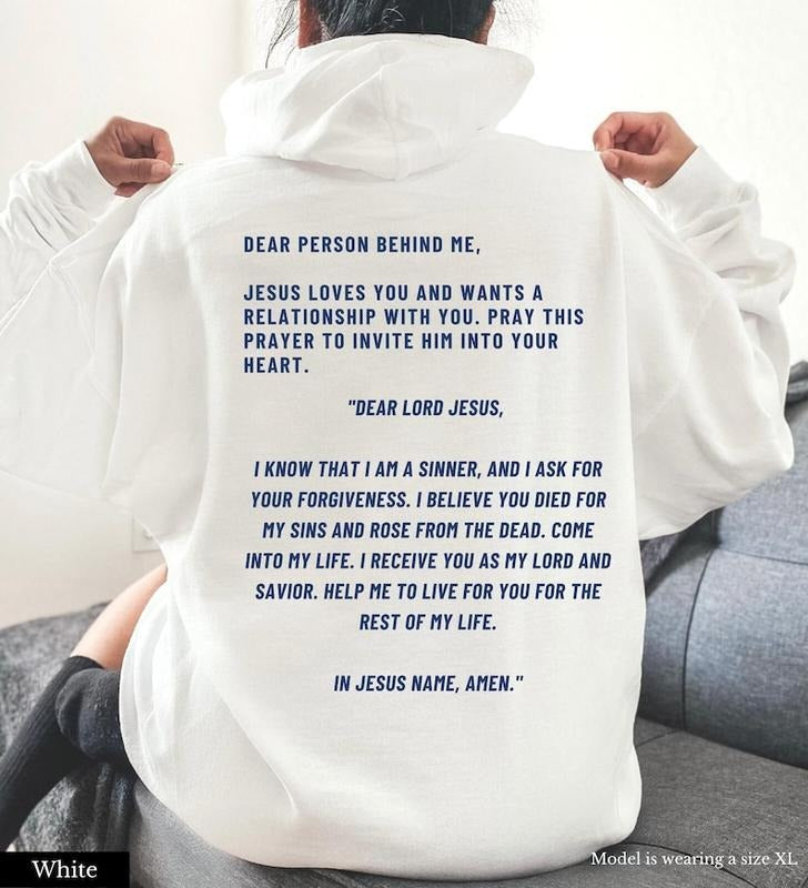 Dear Person Behind Me Jesus Hoodie Trendy Hoodie Christian Hoodie Christian Sweatshirt Christian Hoodies Aesthetic ...
