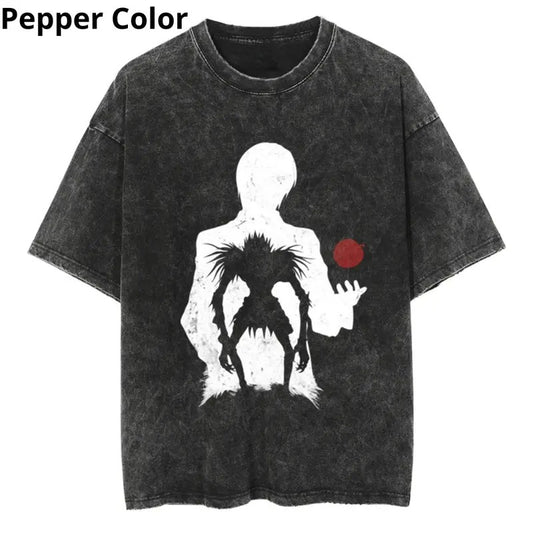 Death Note Light & Ryuk Power and Chaos T - Shirt, Death Note Shirt, Anime Shirt, Graphic Tee, T-shirt For Men Top Menswear Womenswear