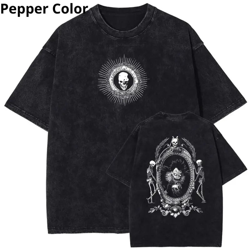 Death Note Ryuk's Mirror T - Shirt, Death Note Shirt, Anime Shirt, Graphic Tee, T-shirt For Men Top Menswear Womenswear...