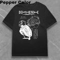Death Notes Anime T Shirt Hip Hop Short Sleeve T-Shirt KIRA L Lawliet Retro Men Women Tops Streetwear Summer Tee Hoodie,...