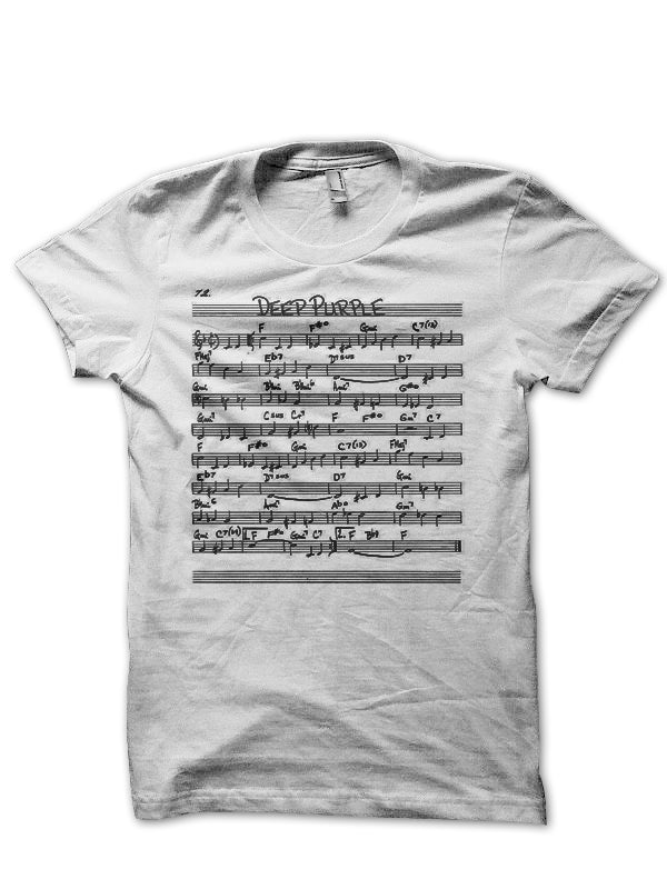 Deep Purple White Half Sleeve T-Shirt Style002 Hoodie, Sweatshirt | PureTeeCo.com