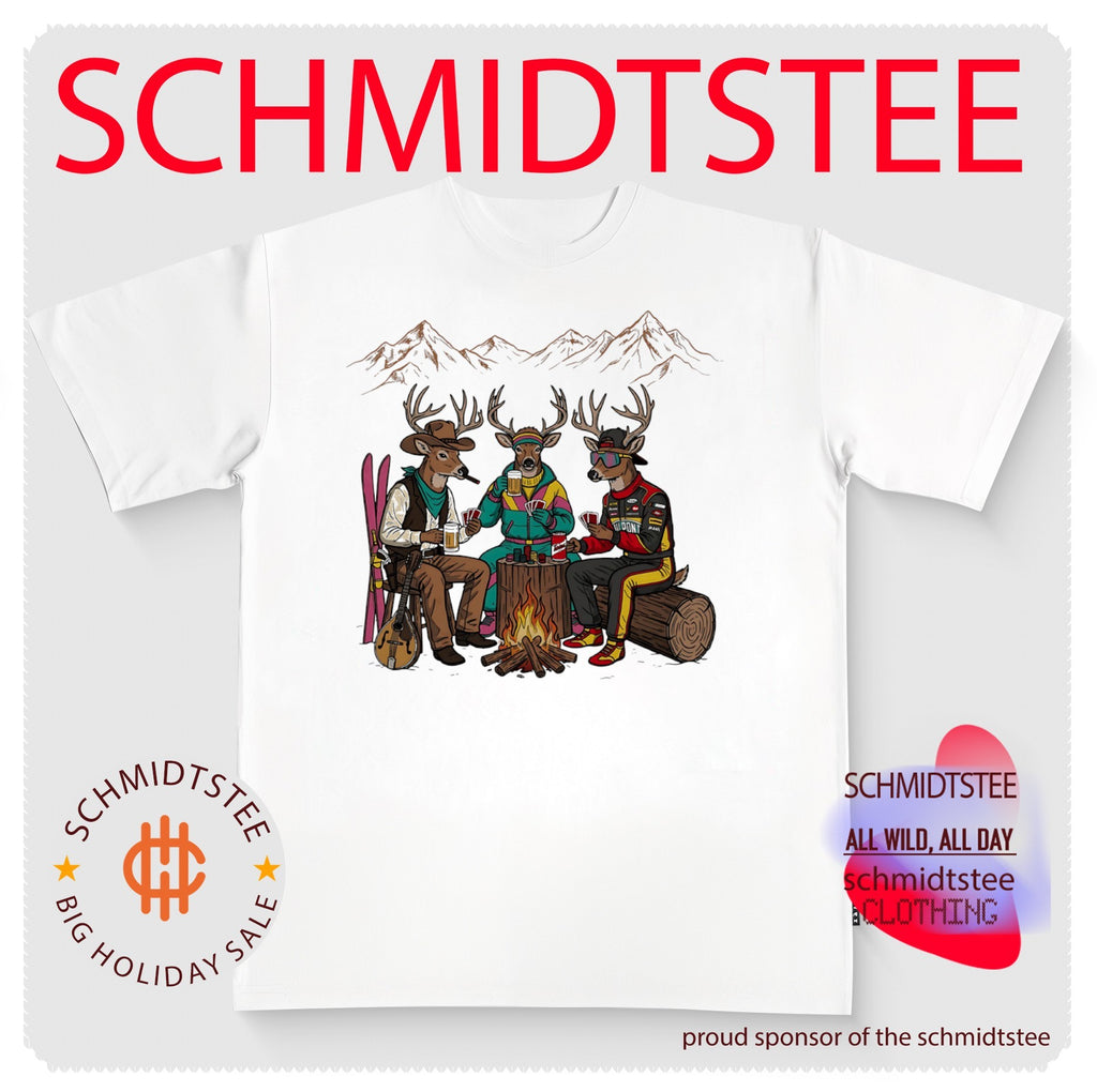Deer camping illustration shirt