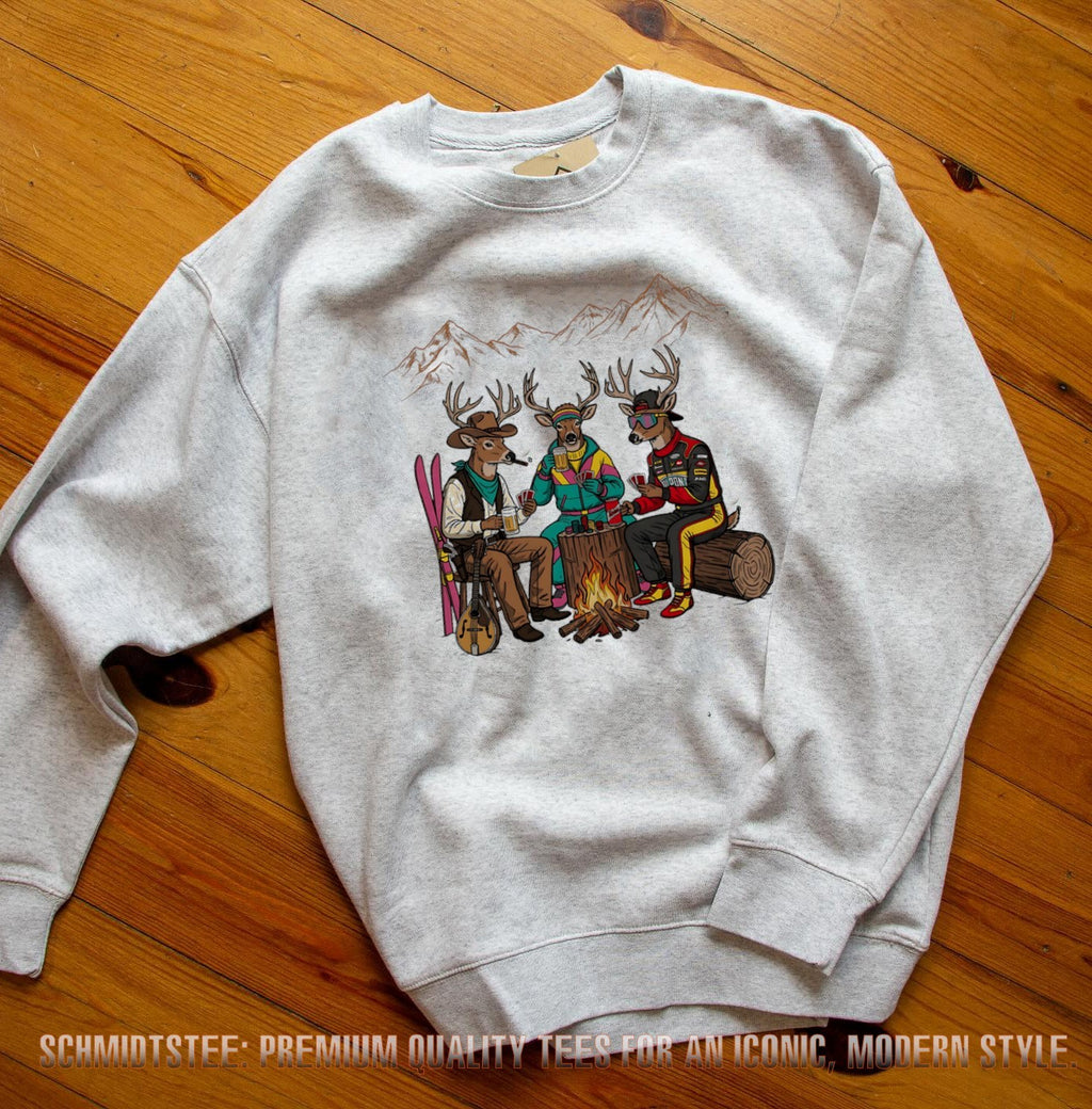 Deer camping illustration shirt