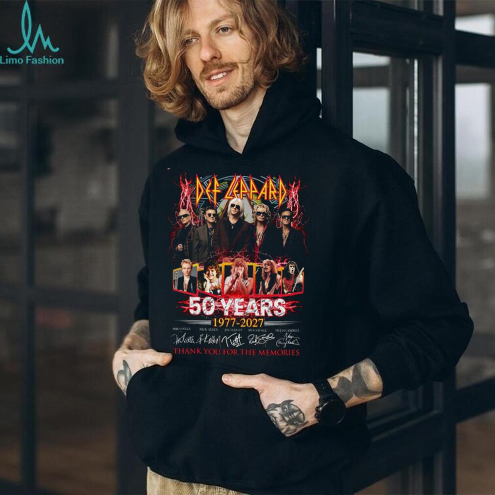 Def Leppard 50 Years 1977 2027 Band Members Tour Signatures Shirt