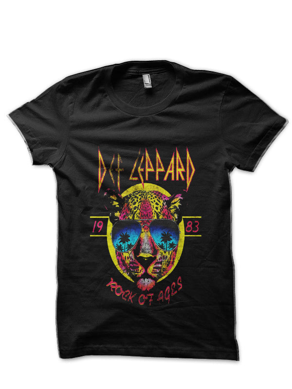 Def Leppard Black T-Shirt Style003 Hoodie, Sweatshirt | PureTeeCo.com