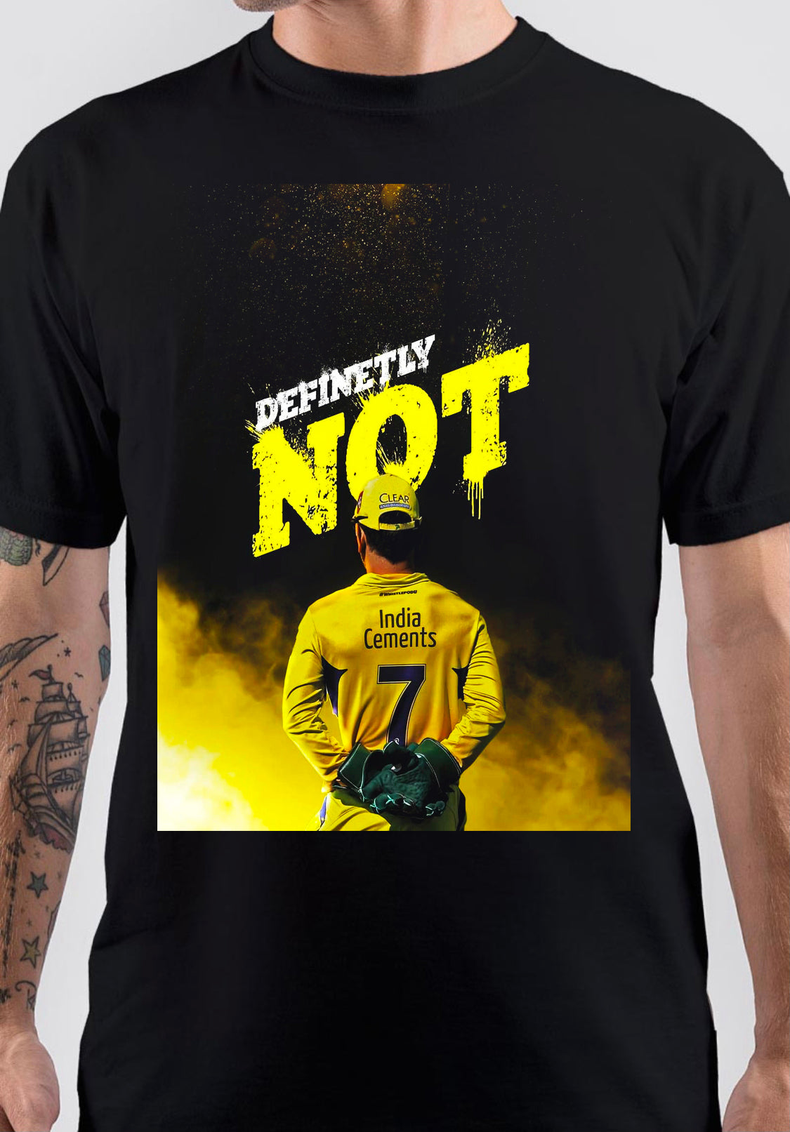 Definitely Not MS Dhoni T-Shirt Hoodie, Sweatshirt | PureTeeCo.com