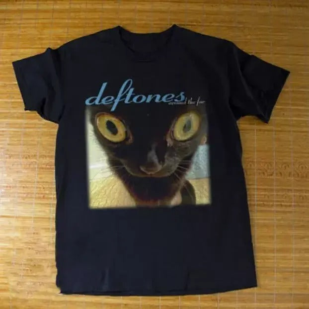 Deftones Around The Fur Funny Black Cat T-shirt Good Hoodie, Sweatshirt | PureTeeCo.com