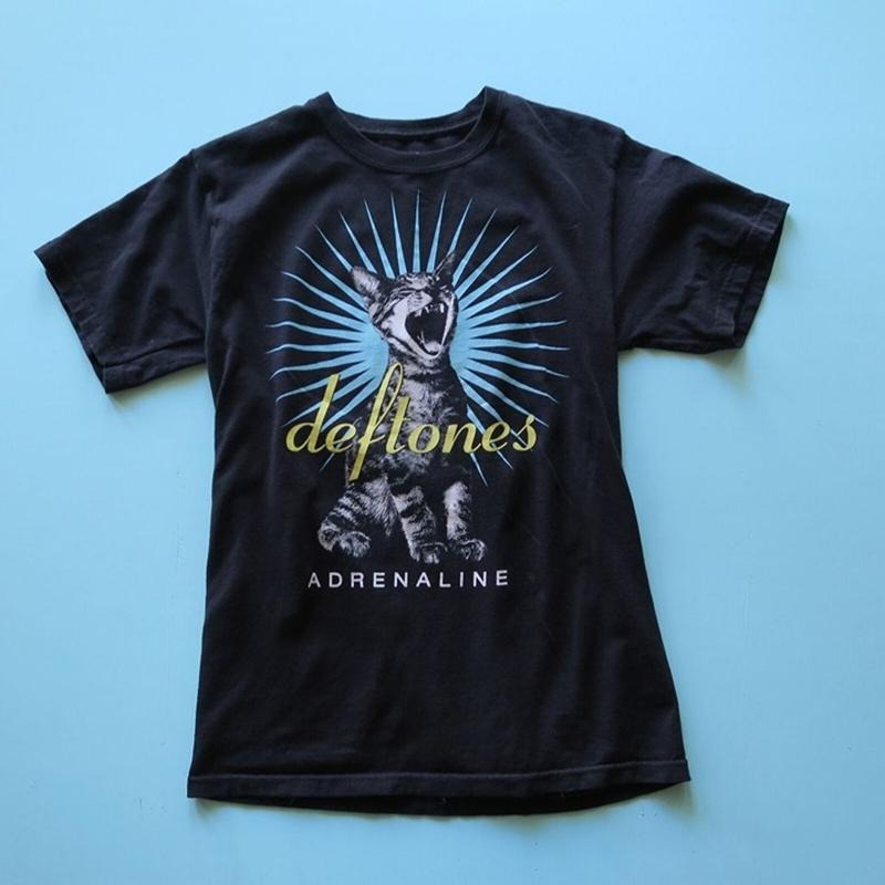 Deftones Men Adrenaline Cat Growl Starburst T-shirt Black Gildan Tshirt Hoodie, Sweatshirt | PureTeeCo.com