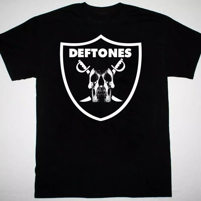 Deftones band logo Short Sleeve T-shirt cotton Menswear Top Hoodie, Sweatshirt | PureTeeCo.com