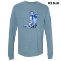 Delicate Floral Boot Long Sleeve Comfort Colors T-Shirt 'NLB' Hoodie, Sweatshirt | PureTeeCo.com
