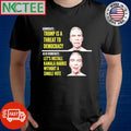 Democrats Trump is a threat to Democracy vs Also Democrats Let’s install Kamala Harris without a single vote shirt