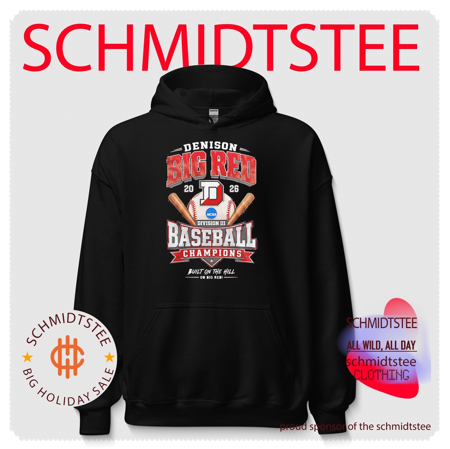 Denison Big Red 2026 NCAA Division III Baseball National Champions Built on the Hill shirt