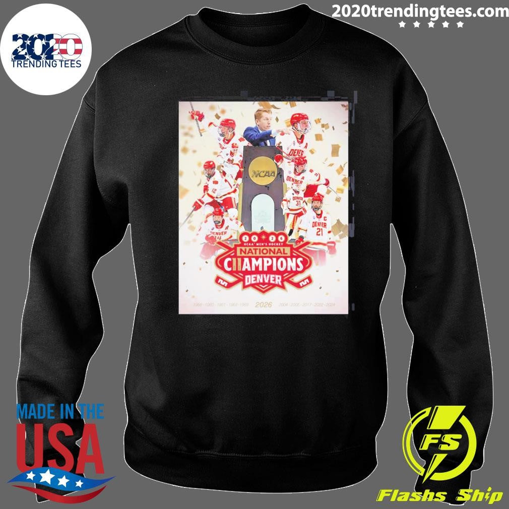 Denver Pioneers 2026 NCAA Men’s Hockey National Champions 11-Time Shirt
