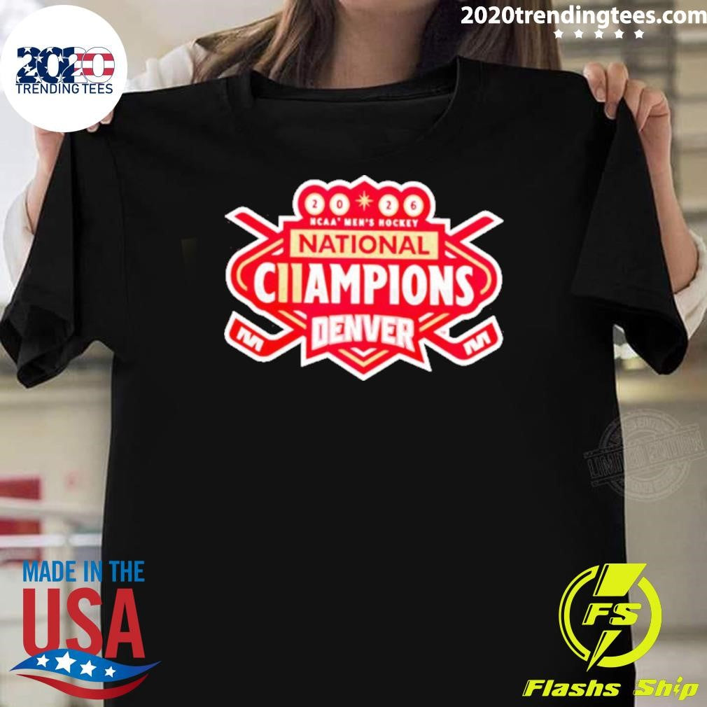 Denver Pioneers 2026 Ncaa Frozen Four Men’s Ice Hockey National Champions Shirt
