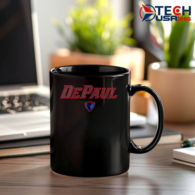 Depaul Blue Demons Basketball Wordmark logo shirt