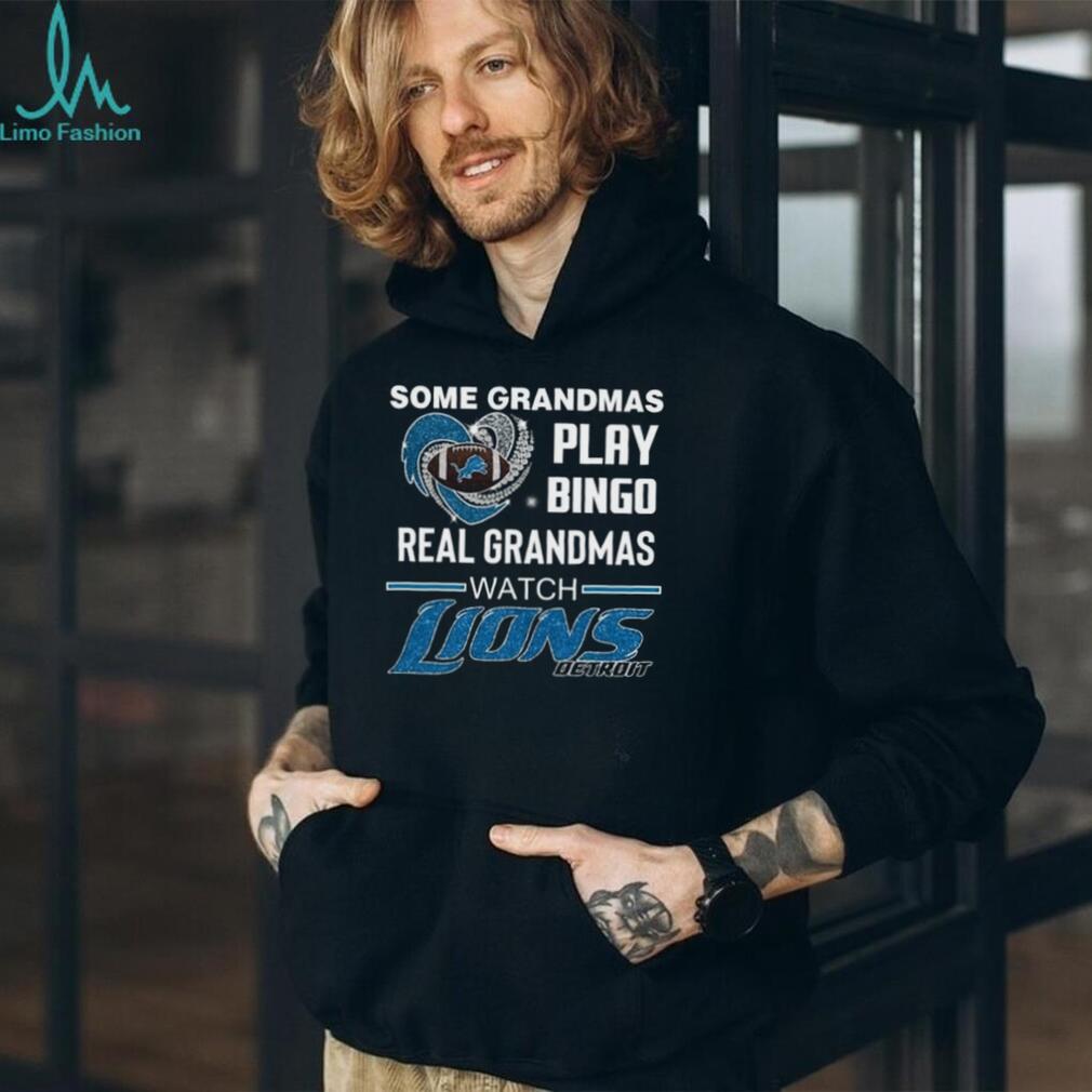 Detroit Football Team Grandmas Play Bingo Watch Lions Shirt