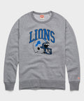 Detroit Lions Helmet Retro Crewneck