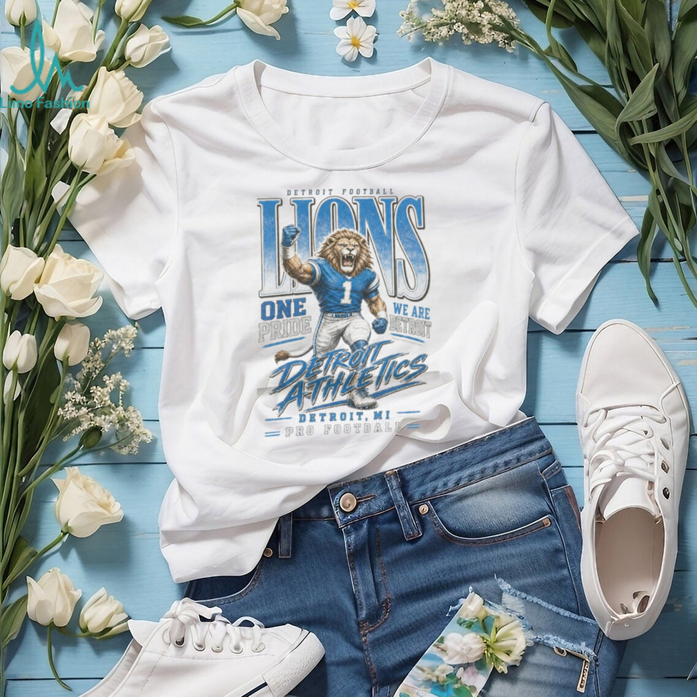 Detroit Lions Mascot Football One Pride Pro Athletics Shirt