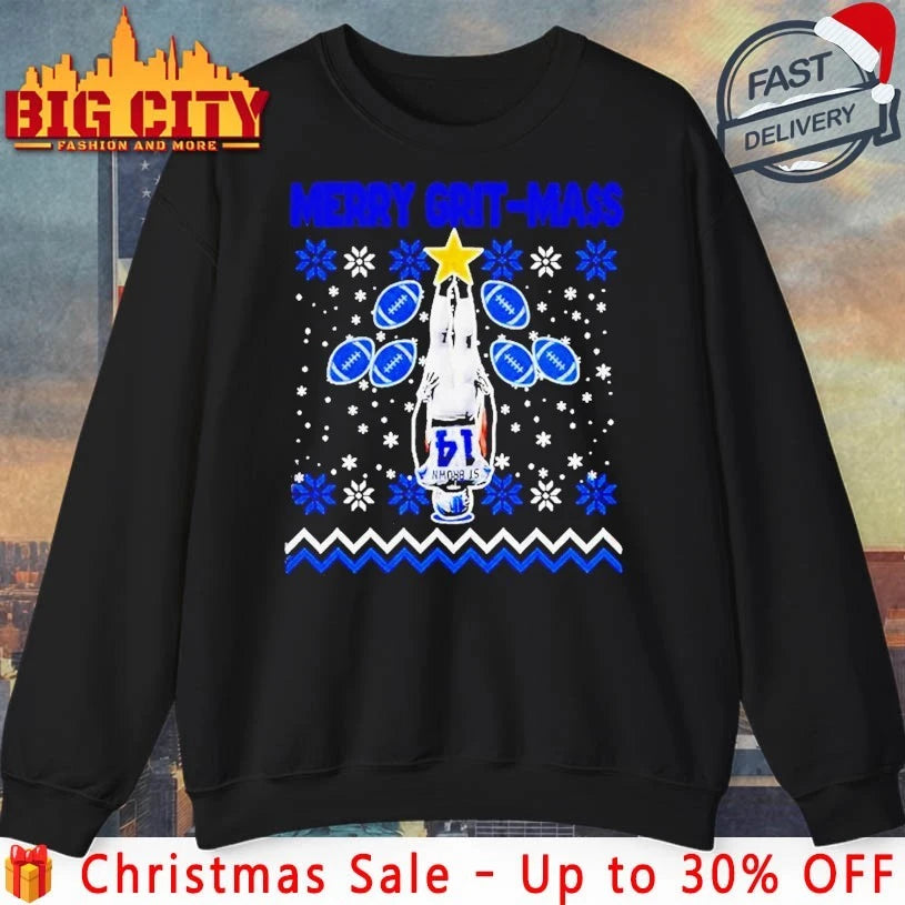 Detroit Lions Merry Grit-mas ugly christmas shirt