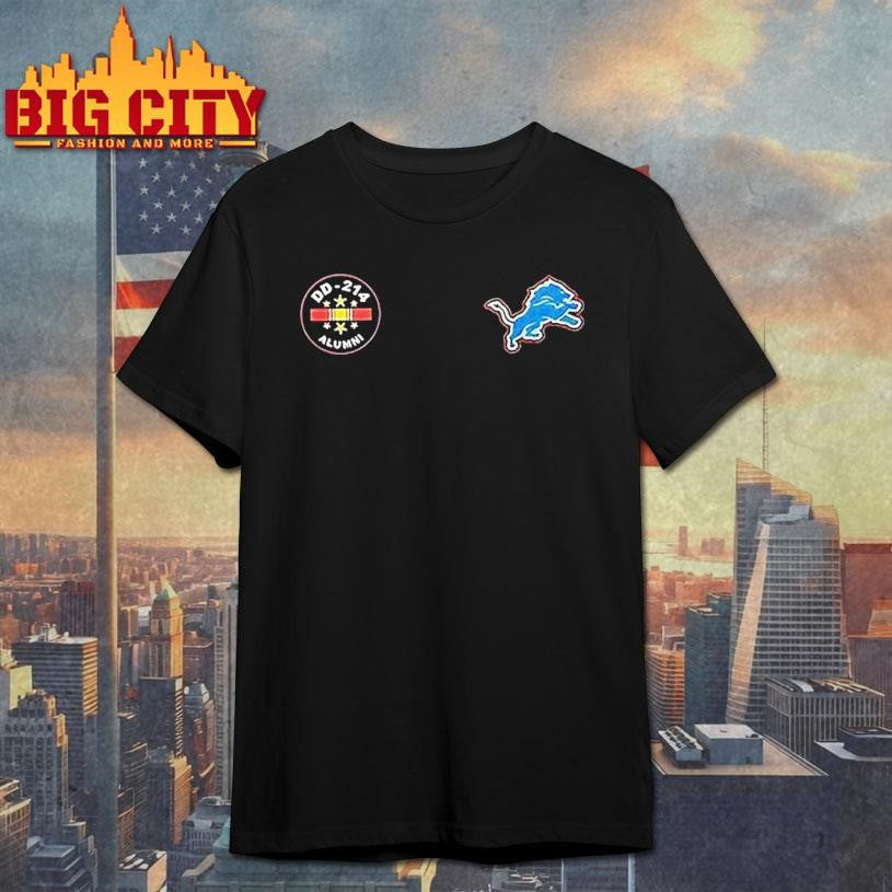 Detroit Lions Never Underestimate A Commanders Fan With A Dd 214 Logo Shirt