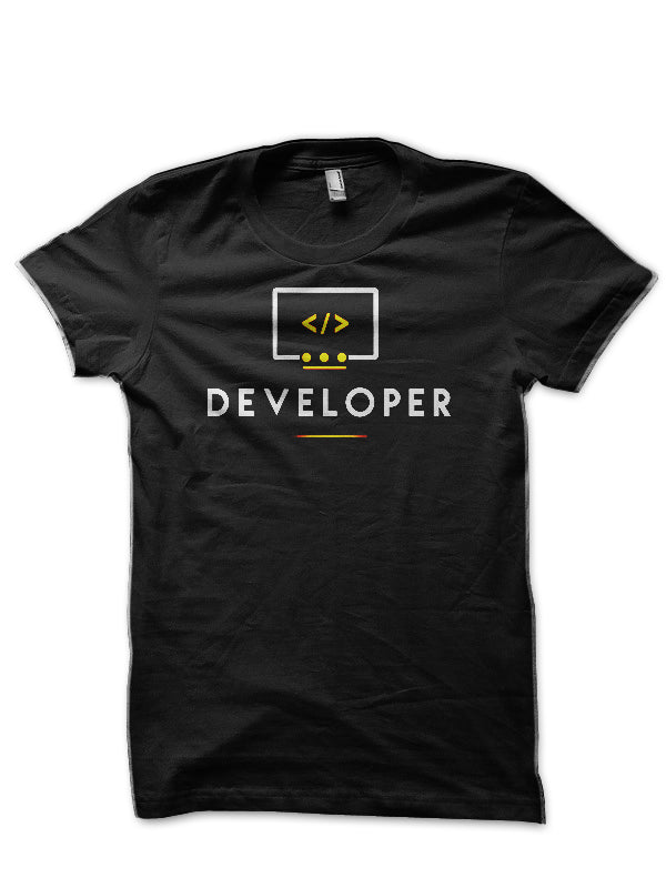 Developer Black T-Shirt Hoodie, Sweatshirt | PureTeeCo.com