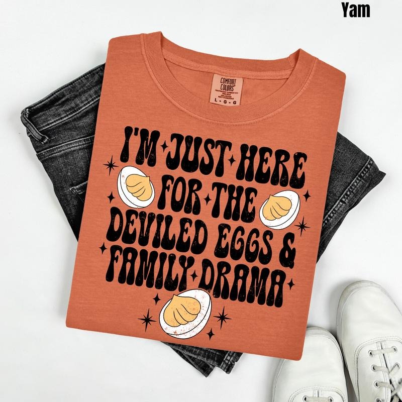 Deviled Eggs & Drama Comfort Colors T-Shirt 'NLB' Hoodie, Sweatshirt | PureTeeCo.com