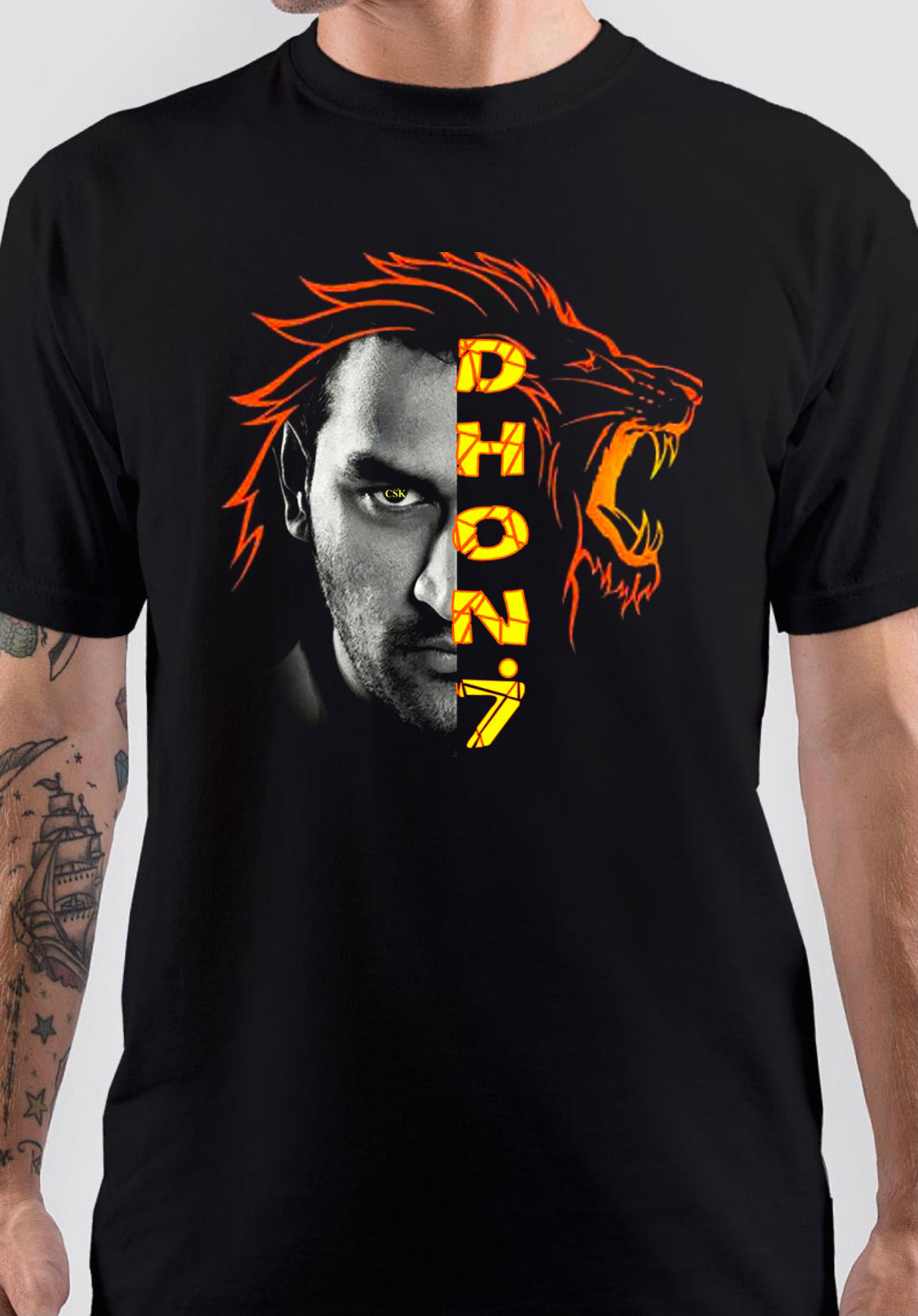 Dhoni CSK T-Shirt Hoodie, Sweatshirt | PureTeeCo.com