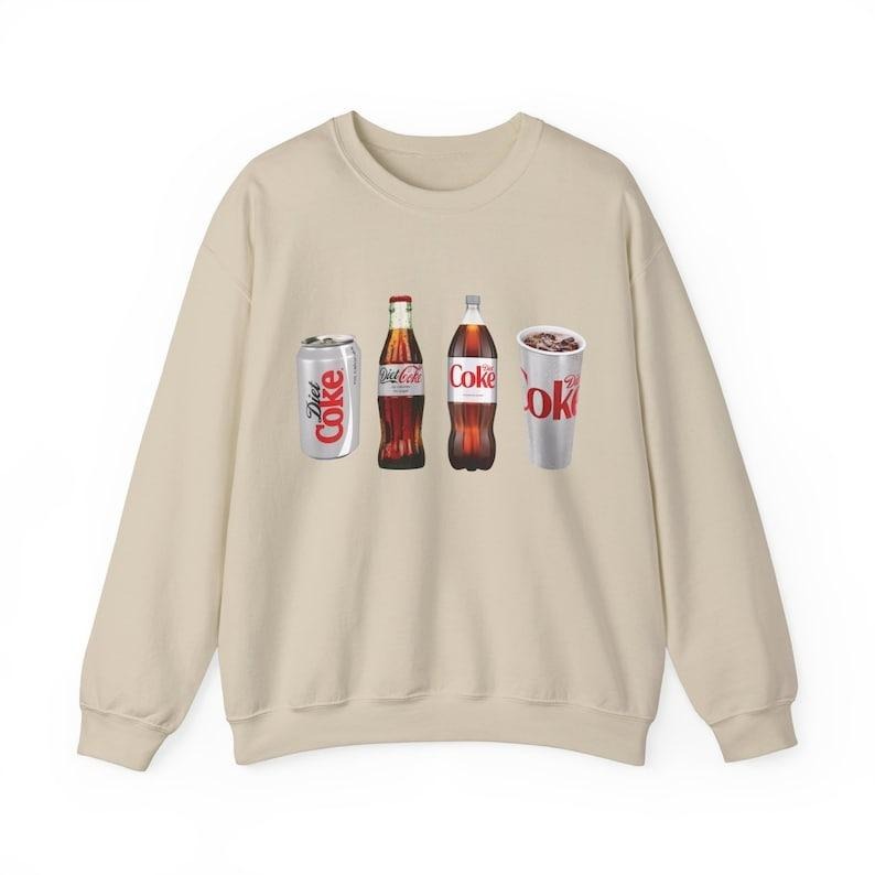 Diet Coke Crewneck Sweatshirt T-Shirts, Hoodie | PureTeeCo.com