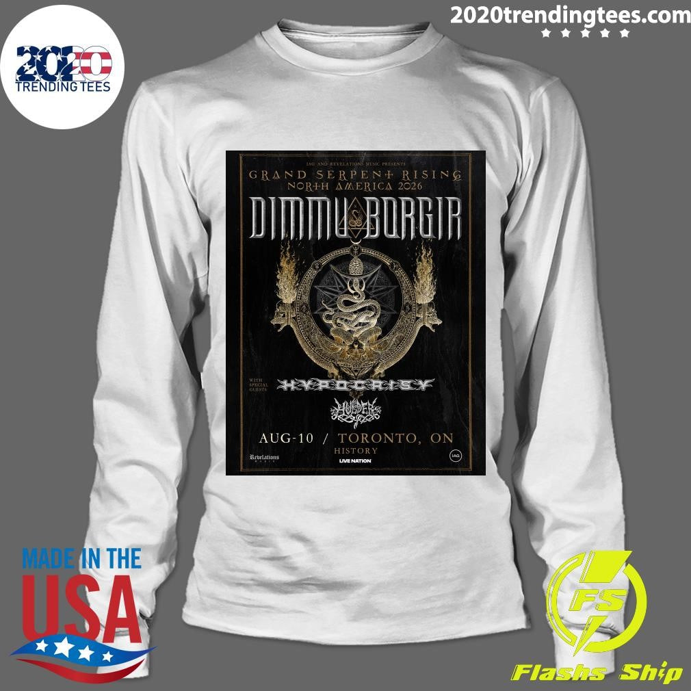 Dimmu Borgir bring the Grand Serpent Rising World Tour to History Toronto on August 10, 2026 Shirt