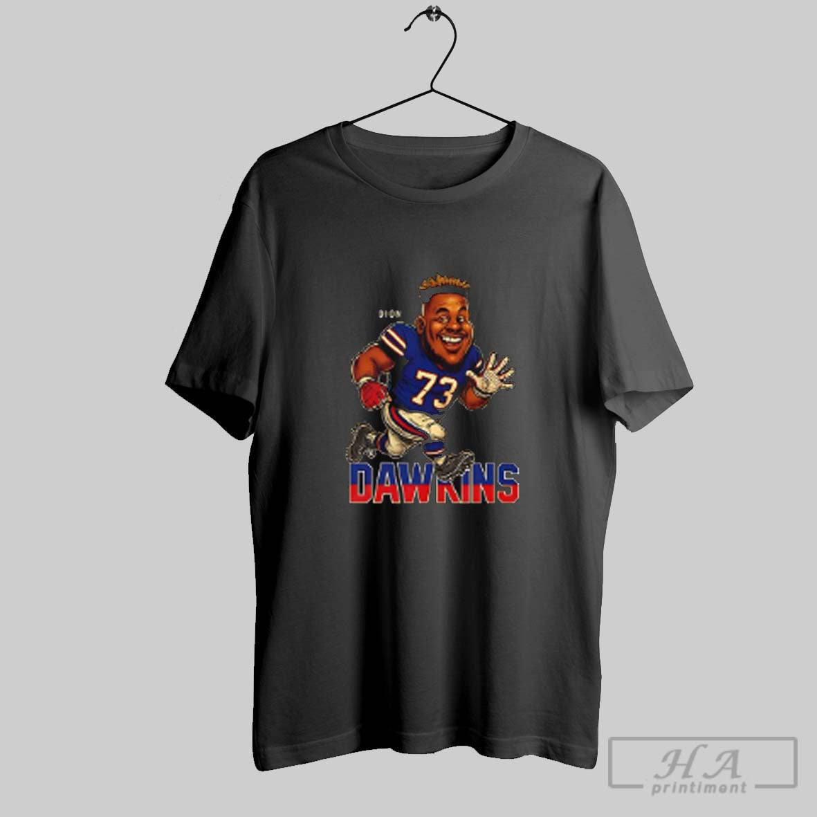 Dion Dawkins Football Caricature Cartoon