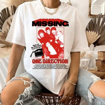 Direction Missing Concert tShirt, One Direction band, 1D Tshirt ash Hoodie, Sweatshirt | PureTeeCo.com