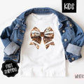 Disco Football Bow Kids Shirt - Football Children's Tshirt - Cute Youth Tee Gildan Hoodie, Sweatshirt | PureTeeCo.com