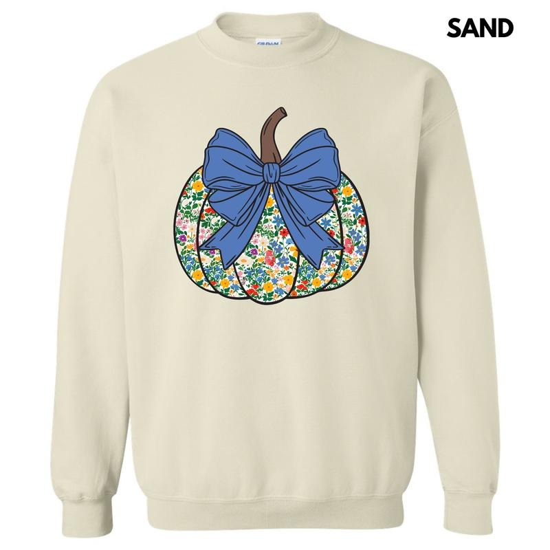 Ditsy Floral Pumpkin Sweatshirt 'NLB' T-Shirts, Hoodie | PureTeeCo.com