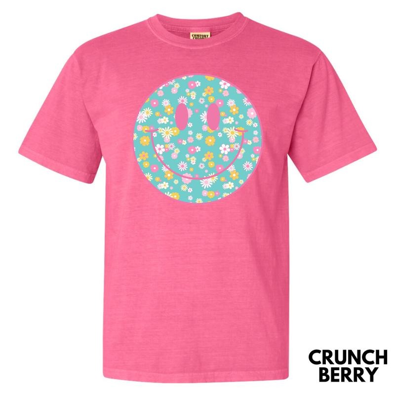 Ditzy Flower Happy Face Comfort Colors T-Shirt 'NLB' Hoodie, Sweatshirt | PureTeeCo.com