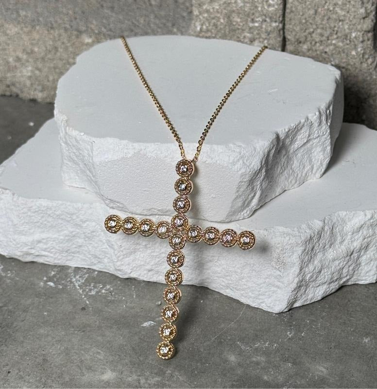 Divine Sparkle Cross Necklace 18" T-Shirts, Hoodie, Sweatshirt | PureTeeCo.com
