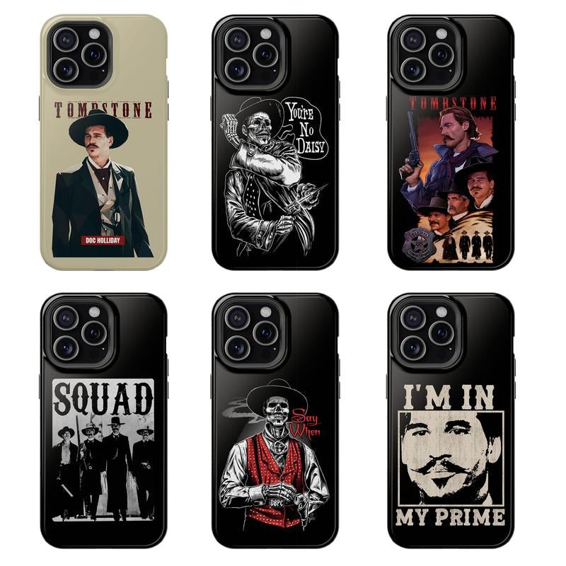 Doc Holliday Phone Case Val Kilmer Tombstone Tribute for Movie Buffs & Western Fans T-Shirts, Hoodie, Sweatshirt