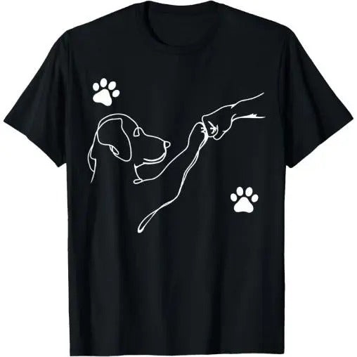Dog And People Punch Hand Dog Friendship Fist Bump Dog's Paw T-Shirt Made in USA Hoodie, Sweatshirt | PureTeeCo.com
