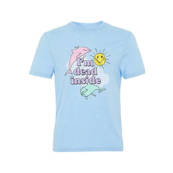 Dolphins I’m Dead Inside T-shirt Hoodie, Sweatshirt | PureTeeCo.com