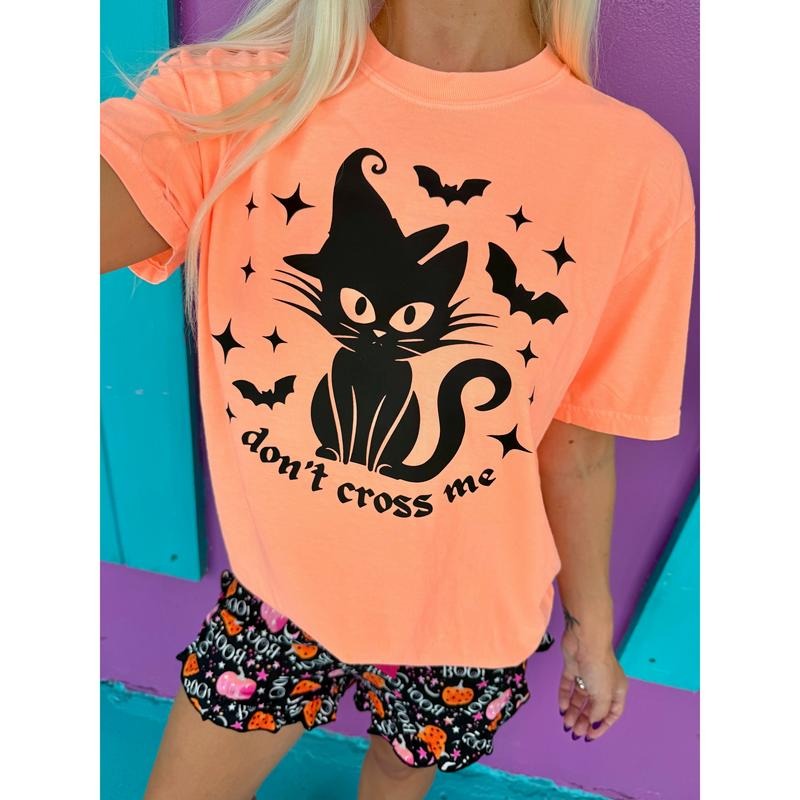 Don't Cross Me Black Cat Tee Hoodie, Sweatshirt | PureTeeCo.com
