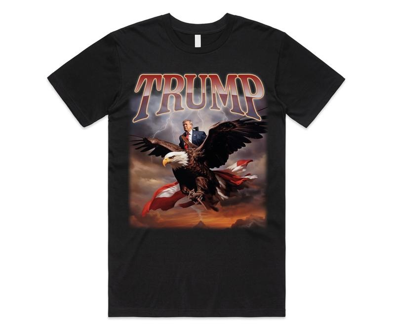 Donald Trump Eagle T-shirt Tee Top Usa President Icon 2024 Election Vote Republican Hoodie, Sweatshirt | PureTeeCo.com