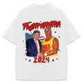 Donald Trump Trumpamania Hogan President 2024 Victory Custom Graphic T-Shirt Crewneck Cotton Hoodie, Sweatshirt